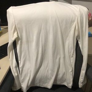 Men’s white activewear long sleeve